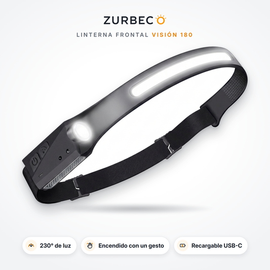 Zurbeco™ Manos Libres, Luz 230° y Sin Pilas